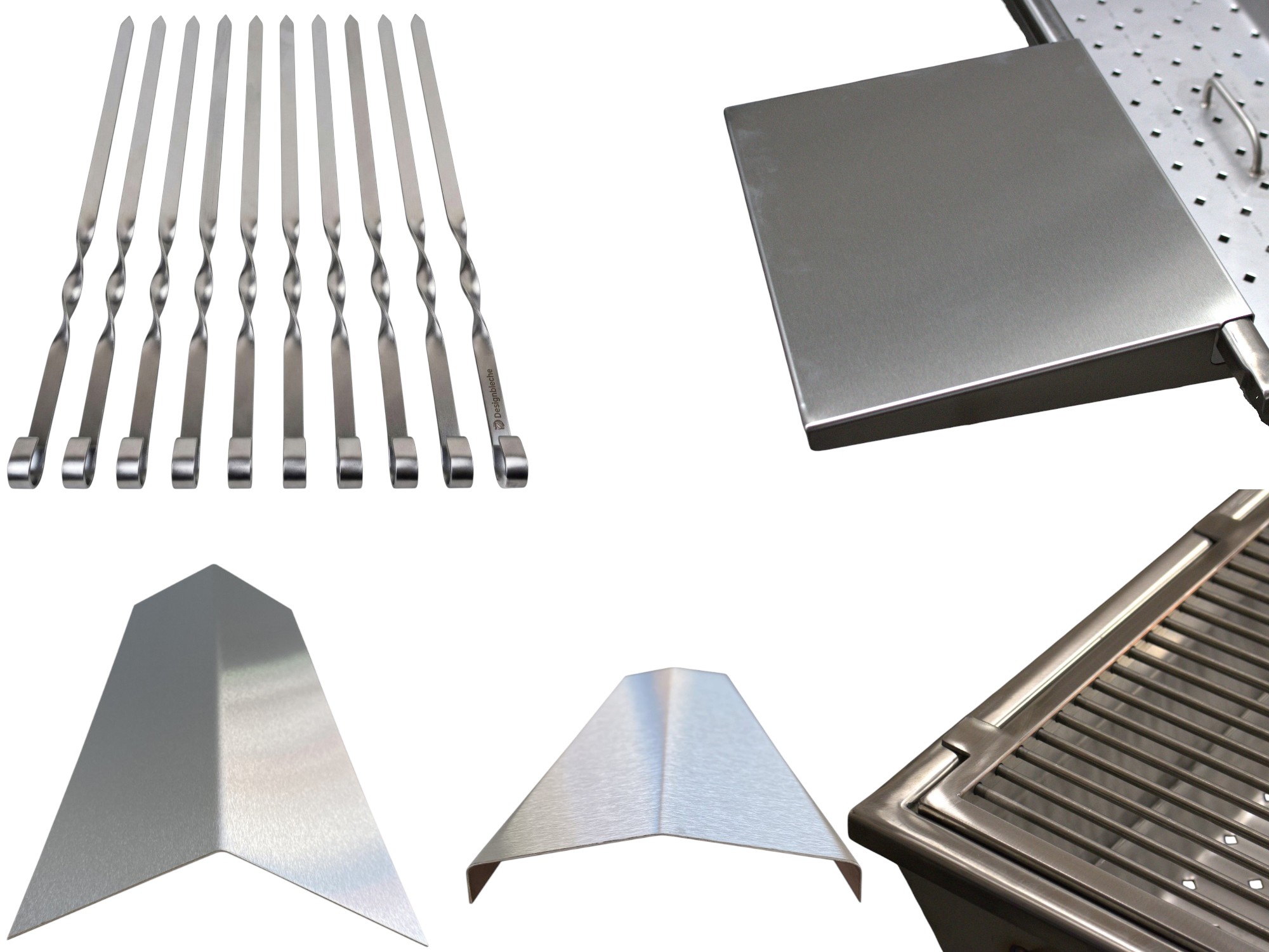 Grillrost ,Flamenverteiler ,Gasgrill,Spieße,Edelstahl Ablage