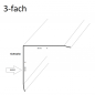 Preview: Edelstahl Winkel blank 3mm V2A