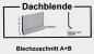 Preview: Dachblende Blech mit Tropfkante Ortblende