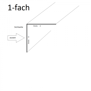 Aluminium Winkel RAL 9005 schwarz 1,5mm Eckschutz Winkelblech Eckprofil