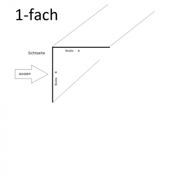 Edelstahl V2A L-Profil hochglanzpoliert 1,0 mm stark Super-Mirror 8