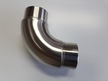 Edelstahl Rohrverbinder 90° für Rohr Ø 42,4/2 mm