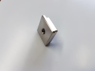 Edelstahl Endkappe M8 zum Einschlagen für 30x30x2,0mm Vierkantrohr
