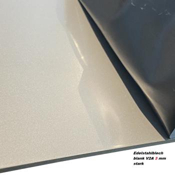 Edelstahl U-Profil V2A blank 3mm Einfassprofil