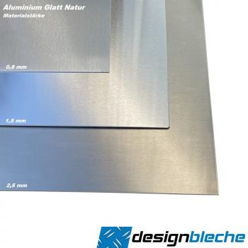 Aluminium Glattblech Natur 0,8mm stark