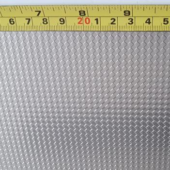 Z-Profil aus V2A Edelstahl Raute 1mm stark