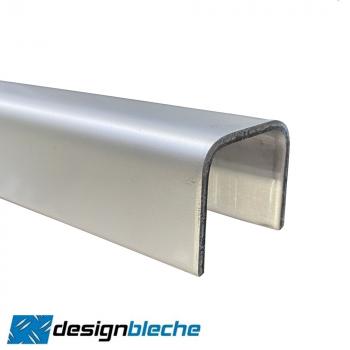 Edelstahl U-Profil V2A blank 3mm Einfassprofil