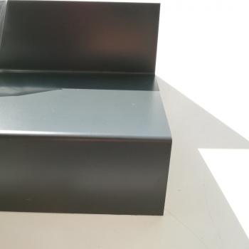 Z-Profil aus Stahl verzinkt RAL7016 nasslackiert 0,75mm stark anthrazitgrau
