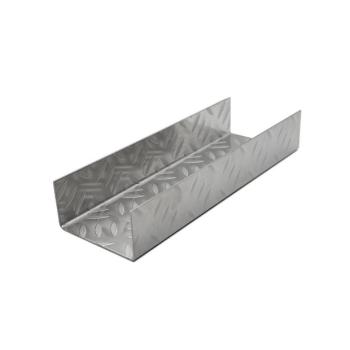 Preview: Edelstahl Riffelblech | Mandorla Trio | 0,8/1,0mm | U-Profil