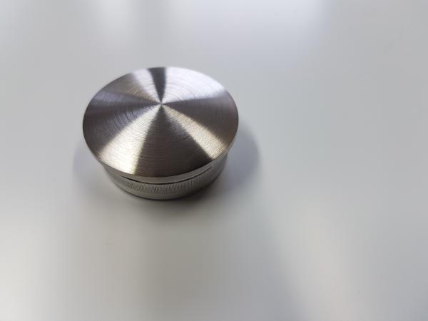 Edelstahl Endkappe zum Einschlagen für 42,4x2mm Rohr