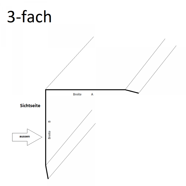 L-Profil aus Alu RAL 7016 0,8mm stark anthrazitgrau