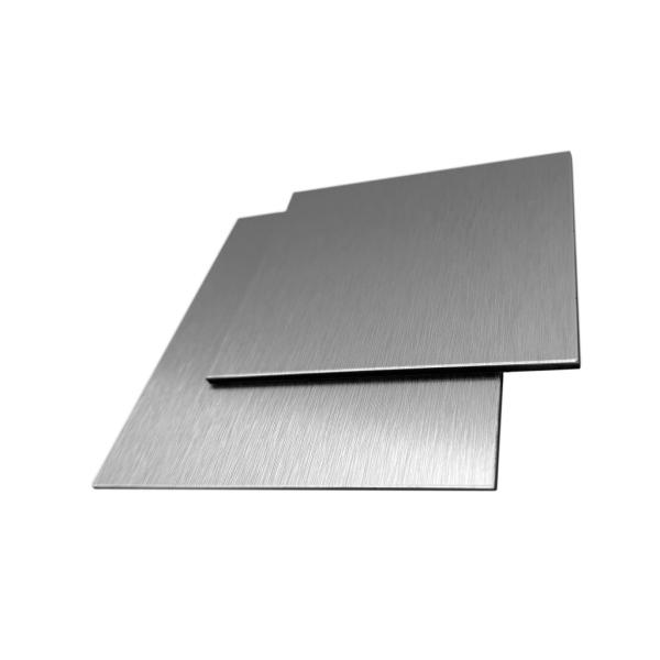 Aluverbundplatte | einseitig Silber gebürstet | 3 mm | Aluminium und Kunststoff