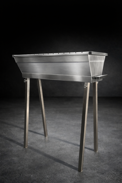 Schaschlik Grill aus 2,0mm Edelstahl VA