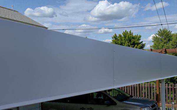 Dachblende Blech mit Tropfkante Ortblende