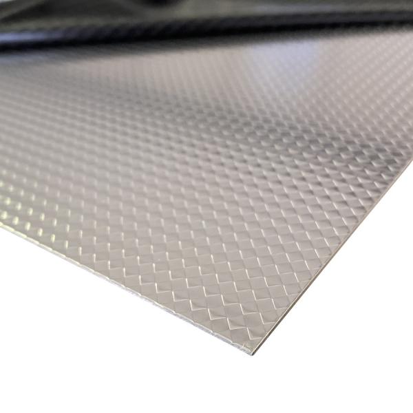 Z-Profil aus V2A Edelstahl Raute 1mm stark