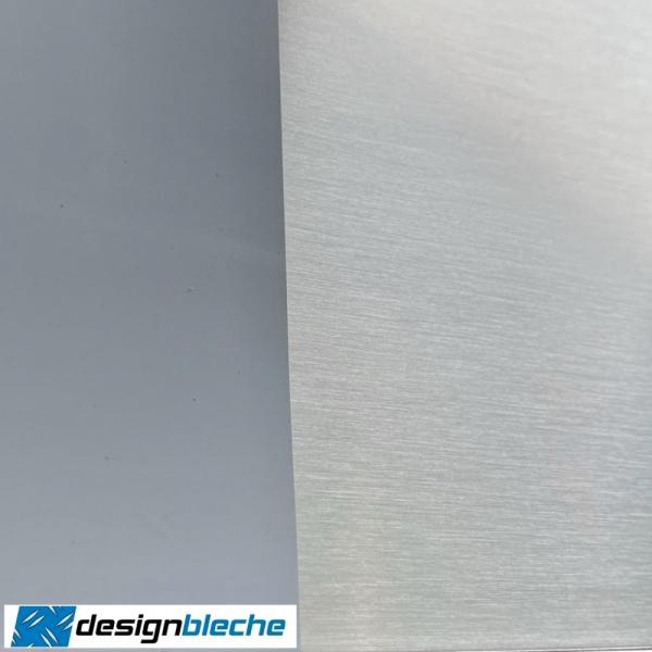 Edelstahlblech k320 gebürstet V2A 1,0mm stark