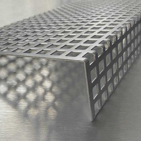 Winkel Aluminium Lochblech QG 10-15, 1,5 mm Stärke