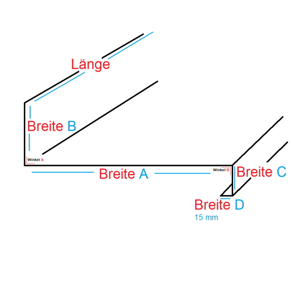 Edelstahlblech 2,0 mm Abdeckung blank V2A für eine Küchenarbeitsplatte Edelstahltisch
