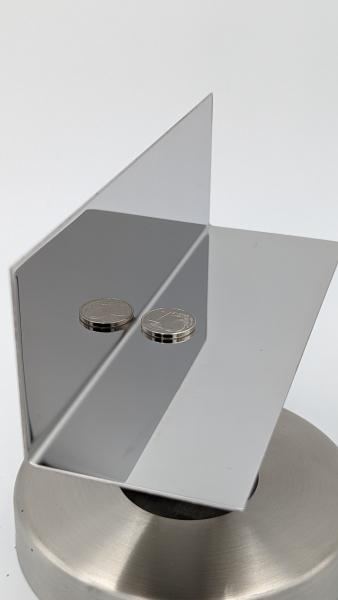 Edelstahl V2A L-Profil hochglanzpoliert 1,0 mm stark Super-Mirror 8